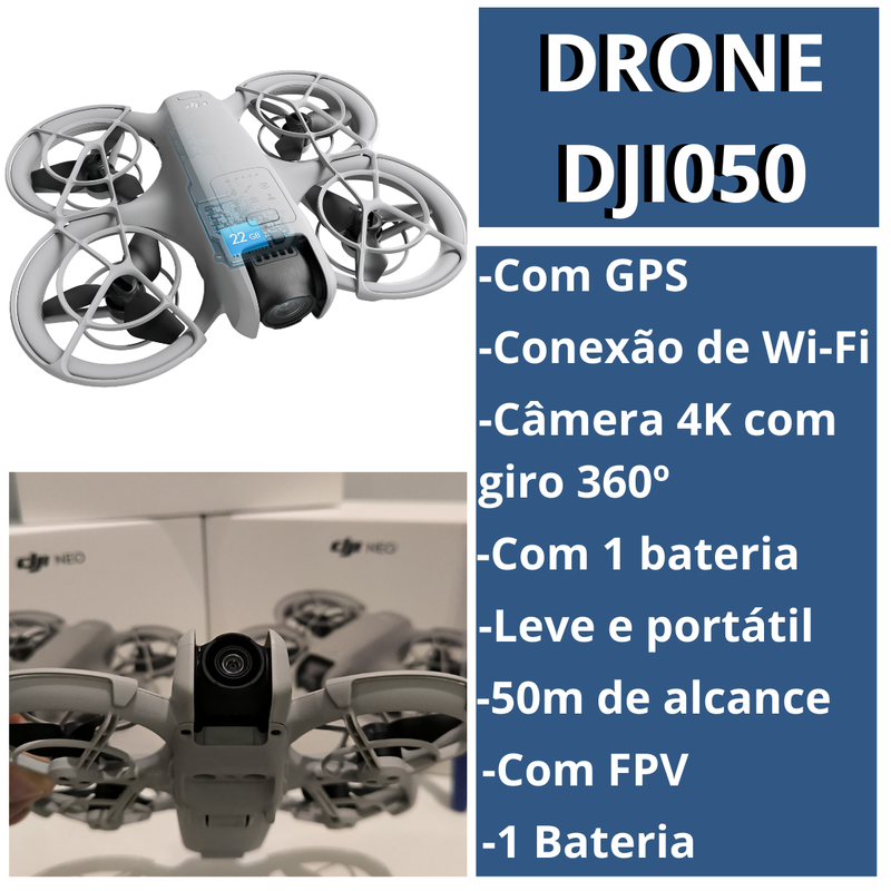 Drone Pro Dji Neo Standard Br Dji050 Cinza Premium