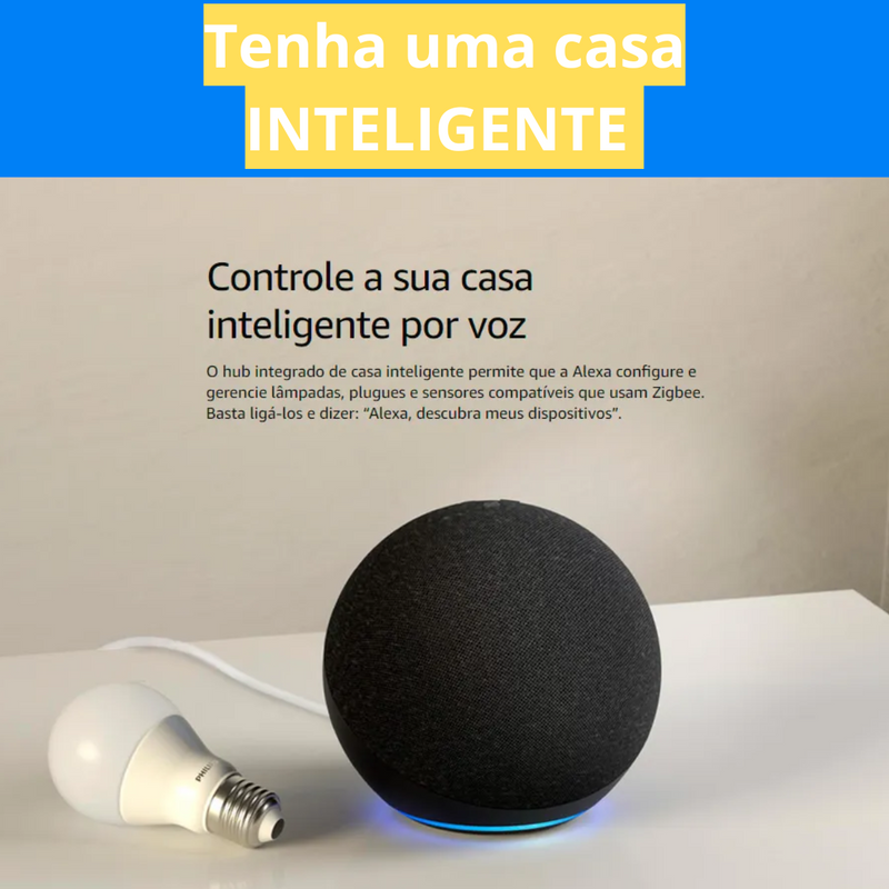 Alexa Amazon Echo Dot 5a Alto Falante Som Premium Preta Pro